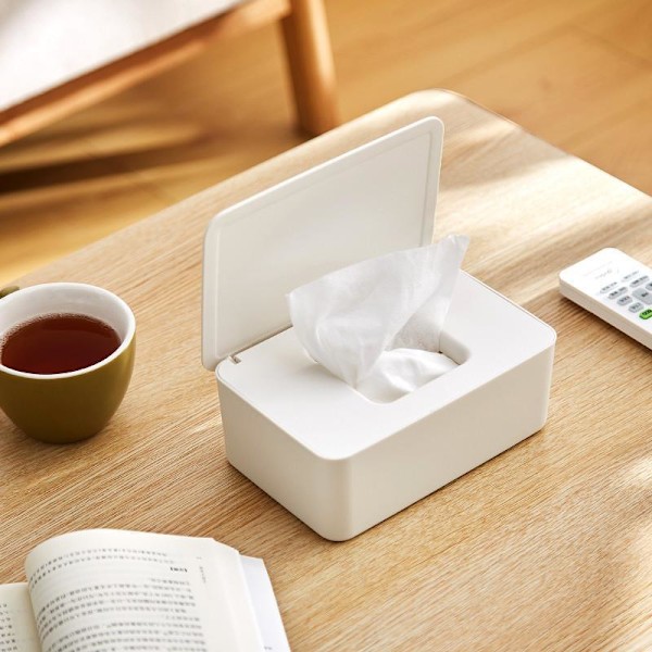 1 st Våtservetter Box, Baby Wipes Box, Förvaringslåda för Papper, Toalettpappersbox (LGL)