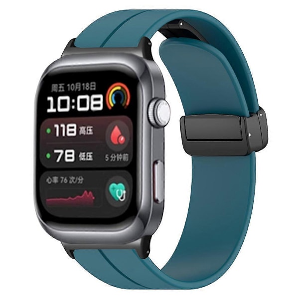 Til Huawei Watch D2 Magnetisk Foldespænde Silikone Urrem Udskiftningsarmbånd LGL Multicolor Style L