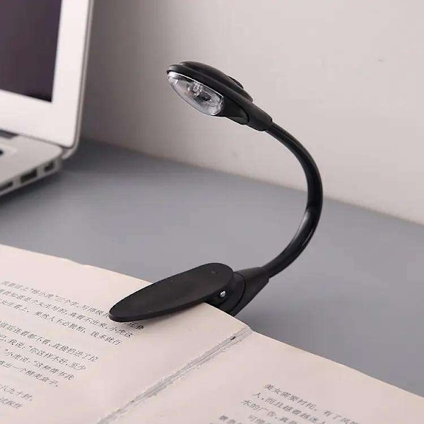 Les enkelt med vår boklampe - Leselampe med LED og klemme (LGL)