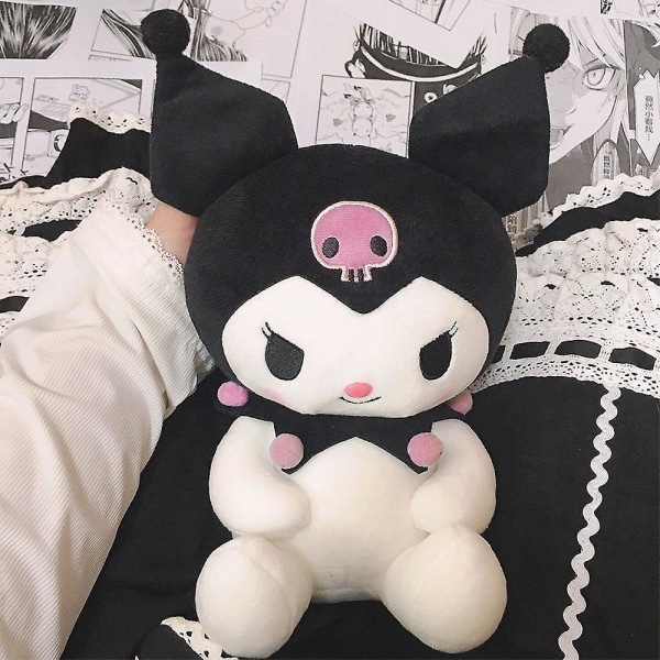 Cartoon Kawaii Kuromi Plyschdjur Söta Mjuka Lilla Djävulen Gosedjur För Fans Barn Flickor Pink