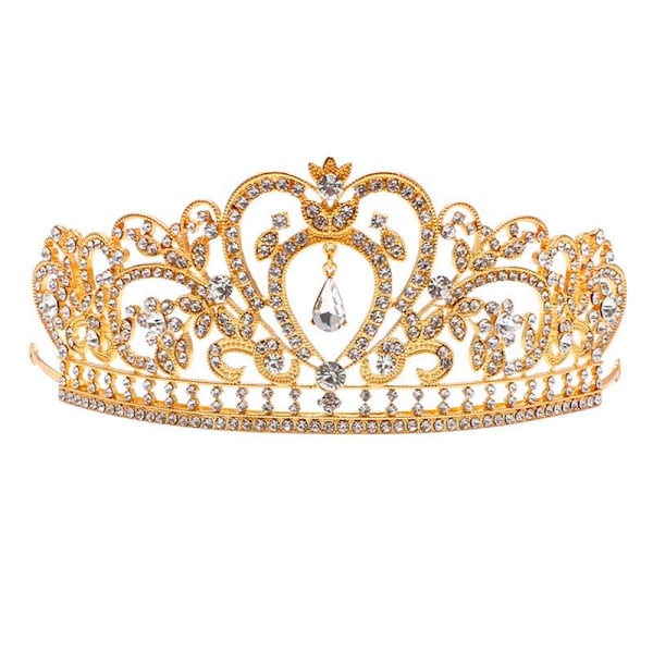 Brudkrona tiara i kristall (LGL)