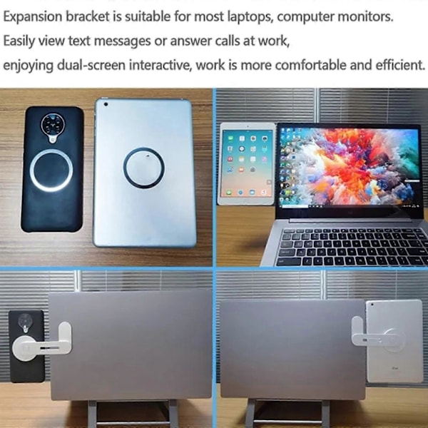 Magnetisk dold telefonhållare för Tesla LGL Silver