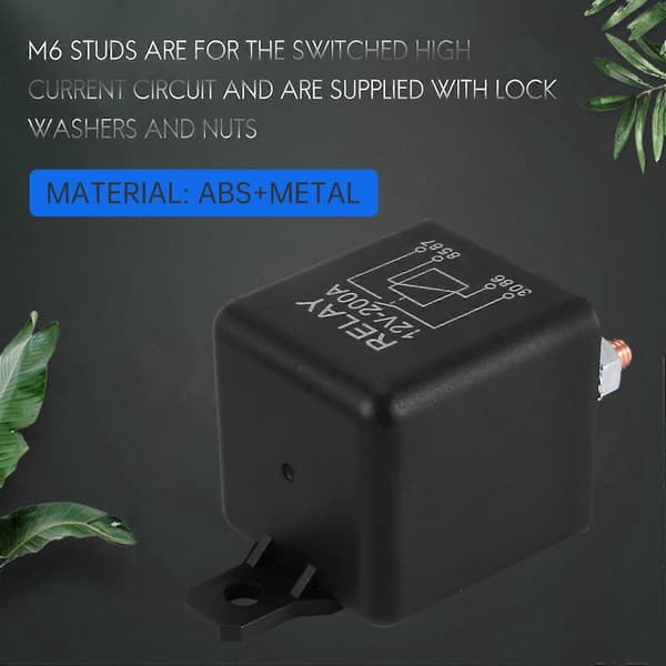 12V 200A Normalt Öppen 4-Pin Relä