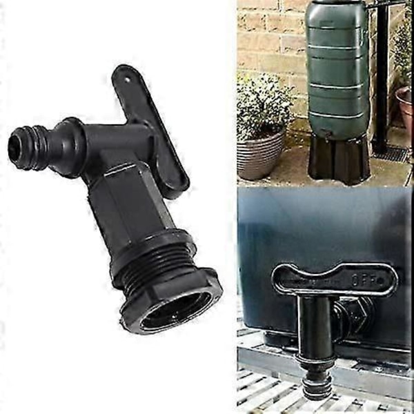 1000l Plasttank Kran, IBC Vannlagringsboks Adapter, Hageslangekran Adapter, for Regnvannssamler, Drivstofftank (Kobber) (LGL)