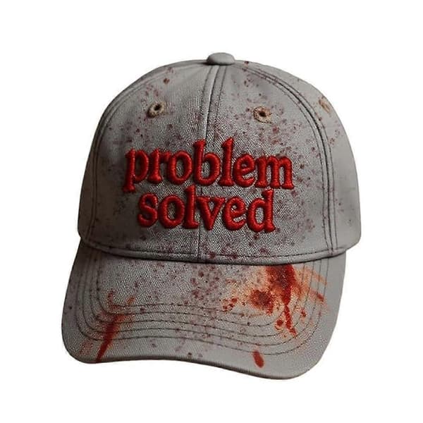 Unisex Casual Mörk Blodfläck Hatt Problem Löst Blodiga Kepsar (LGL) Gray
