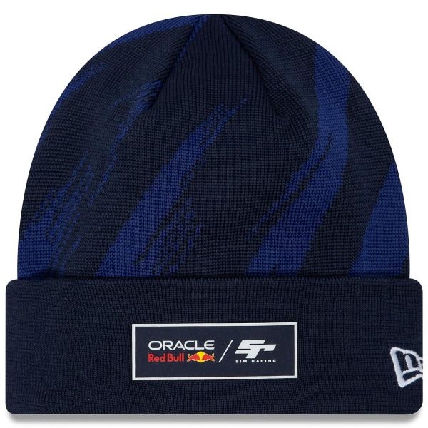 Herr Red Bull Sim Racing Cuff Stickad Warm Winter Beanie Hat -