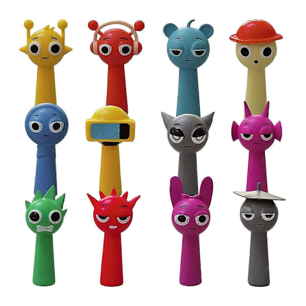 Sprunki Actionfigurer, Legetøj, Kontorrumsfigurindretning, Gaver til Børn Sjov LGL
