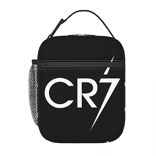 Cr7 Fotboll Isolerad Lunchväska För Arbete Skola Ronaldos Fotboll Bärbar Termisk Kylare Bento Box Kvinnor Barn (LGL) 4 26x21x11cm 10x8x4 In