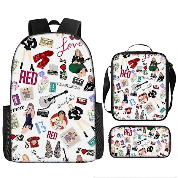 Taylor Swift Ryggsäck för grundskolan Barn Cartoon Ryggsäck Anime Ryggsäck Axelväska -ZHENV [L]