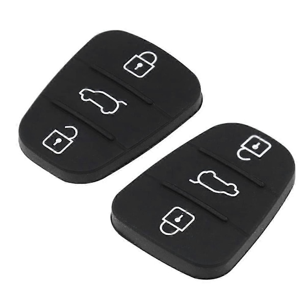 3 Napin Auton Avaimen Kumipainike Kaukosäätimen Auton Avaimen Kotelon Varaosat (LGL)