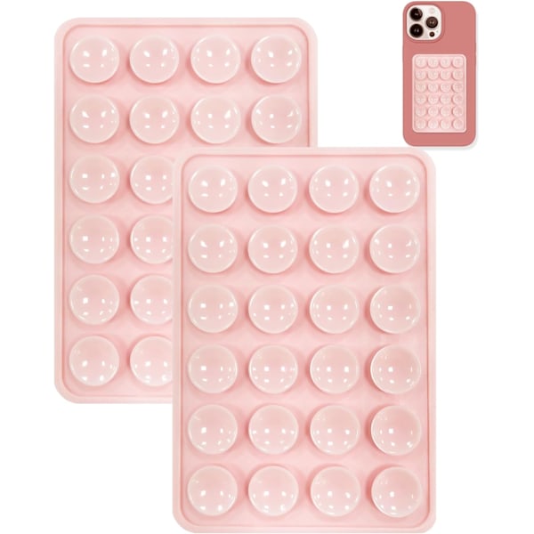INF Mobilholder / beslag med sugekopper (LGL) Rosa Lyserød