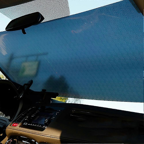 Automatisk infällbar solskyddsgardin för bilruta under sommaren (LGL) Black 40x60cm