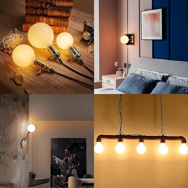 6 stk. B22 LED-pære 3W Golfkuglepærer B22 Bajonet Lille Globuslyspære Glødelampe Dæmpbar LGL