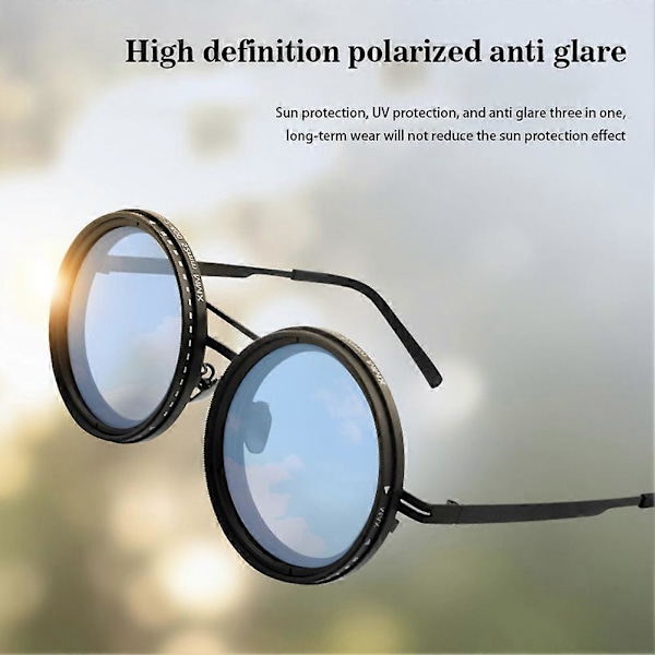 Säädettävät ND-suodatin aurinkolasit Kannettavat monikäyttöiset ajolasit pyöräilyyn kiipeilyyn kalastukseen LGL Lightweight 52mm