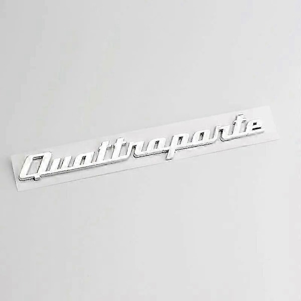 3D ABS Kromi Logo GTS Gransport Quattroporte Emblem Auto Lokasuojan Merkki Takaluukun Tarra Maserati GTS Gransport Stikcer Lisätarvikkeille LGL Quattroporte