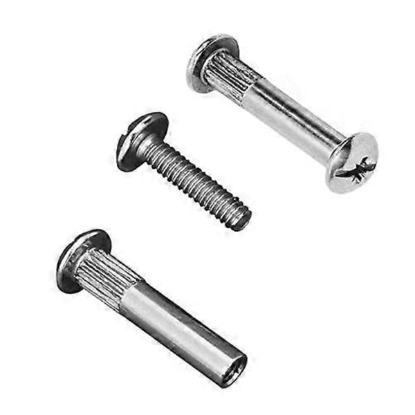 Förbindelseskruv Förnicklat stål M4 x 31-40 mm 50 stycken (LGL)