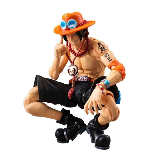 One Piece Portgasd Ace Anime Action Figur Leke Samleobjekter Pvc Modell Variabel Action Dukker Leker Ornament Fans Gaver