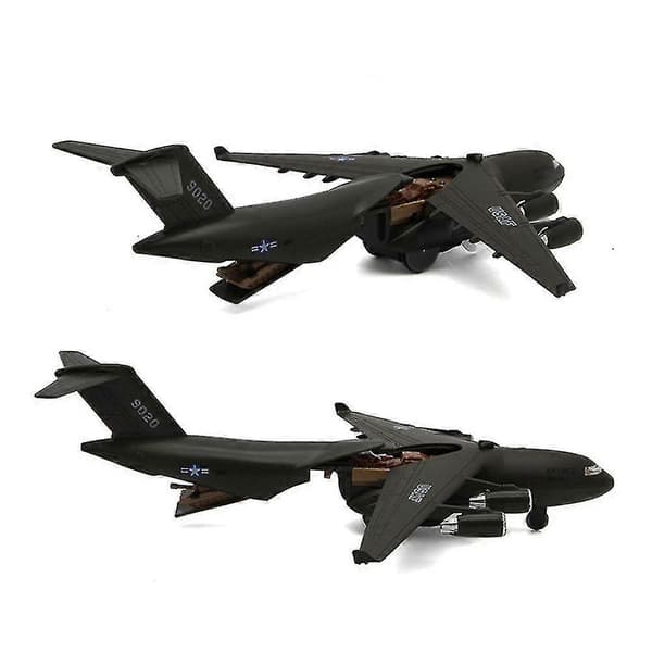 1/32 C17 Transportfly Pull Back Musikk Led Modell Borddekor Barn Leke Gave (LGL) Green