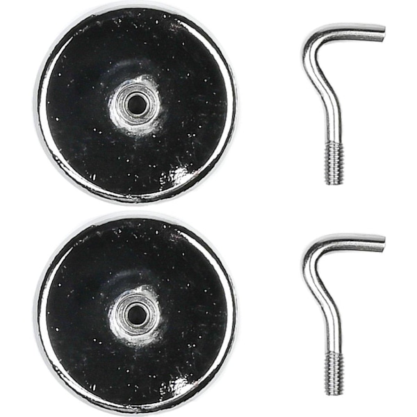 2-pak - Magnet med krog / Magnetisk krog - 12 kg (LGL)