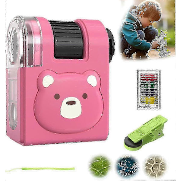 Bærbart Mini Mikroskop til Børn (LGL) Pink