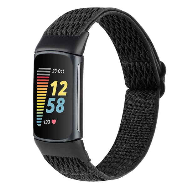 Nylon Urrem til Fitbit Charge 5 (LGL) Black