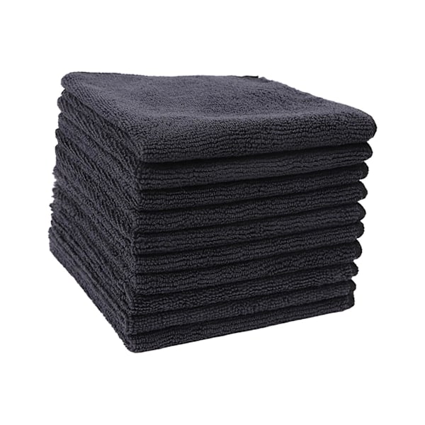 7 kpl Mikrokuituinen Puhdistusliina Puhdistuspyyhe Monitoiminen Tiskirätti Mikrokuitupyyhkeet Keittiöön Astioille Autolle Kotiin Toimistoon LGL Black 30cmx30cm
