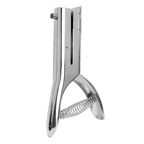 Hålslag 1/8 tum, Kraftigt Hålslag, Papperskort Portabel Handhållen Lång, 5 cm Räckvidd Djup (3 mm) LGL Silver