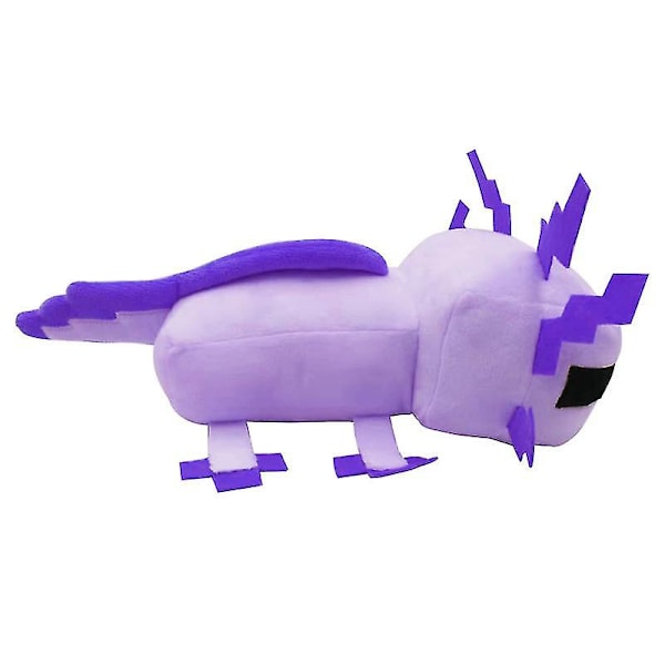 Axolotl plysj plysj utstoppet leketøy myk kastepute dekorasjon for barn samling gaver til barn julebursdagsfest gaver [L] Purple