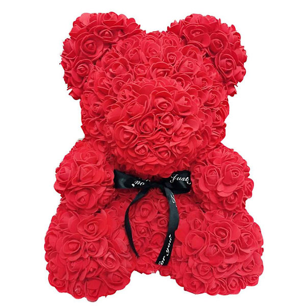 25cm Vaahtomuoviruusu Karhu Romanttinen Kukka Karhu Ystävänpäiväksi Syntymäpäiväksi Häihin ja Vuosipäiviin LGL Red