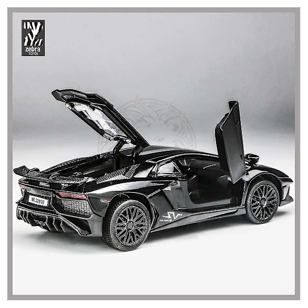 1:32 Lamborghini Lp750-4 Ljud & Ljuseffekter, Dörrar Kan Öppnas Diecast Modell Leksaksbil (Gul) (LGL)