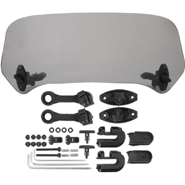 Modifierad Universal Motorcykel Vindruta Spoiler Luftavvisare, Transparent HB016（FMY）