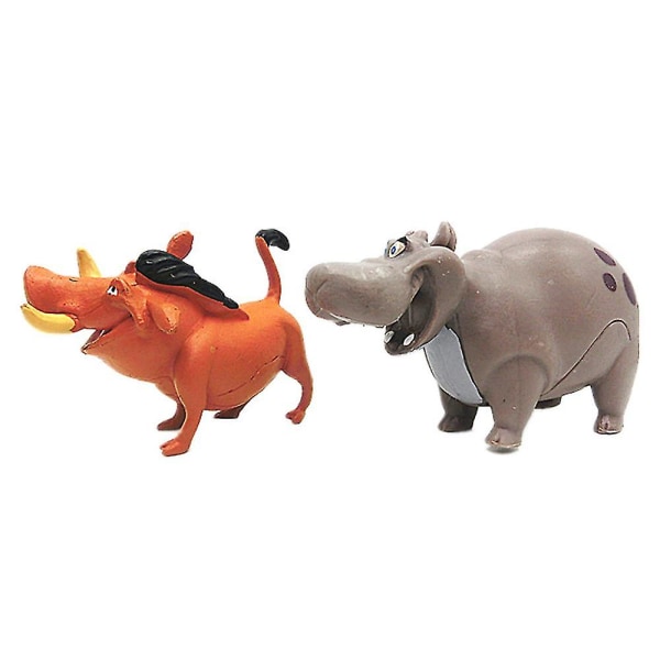 12 st Disney Lejonkungen Lejonvakten Actionfigur Playset Simba Timon Pumbaa PVC Dockor Leksaker Barn Julklappar