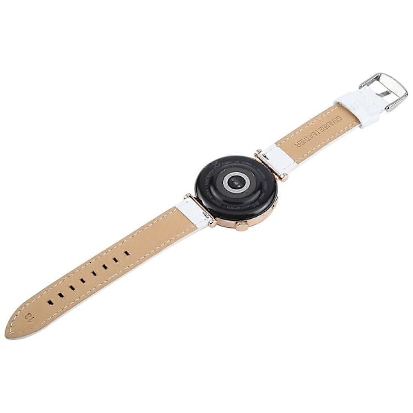 För Garmin Lily 2 Active Lily 2 Armband 14mm Topplager Nötskinn Läder Klockarmband - Brun Bambu LGL Multicolor White