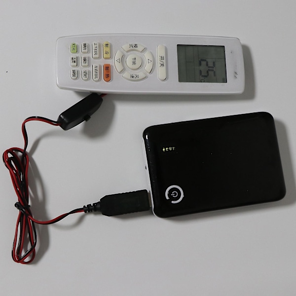 AA Batterieliminator USB Strømforsyning med Kontakt Udskift 2 stk. AA Batterier LGL 1m