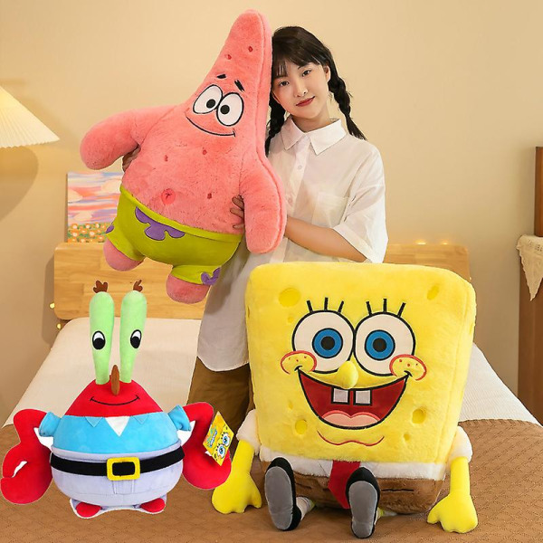 TWYGV Pillow Pets Spongebob Firkantbukser 14-32 Fylt Dyrleke