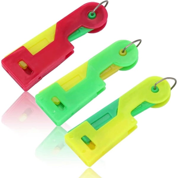 Automatisk Nålträdare 3-pack för DIY Trädningsverktyg och Snabb Nålträdning för Symaskin ((Flera Färger)) (LGL)