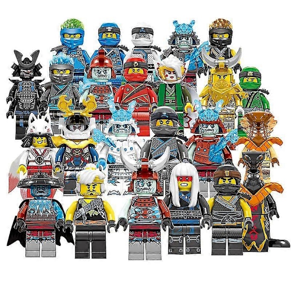 Ninja-minihahmot, 24 kpl, LGL Multicolor 24 Pcs