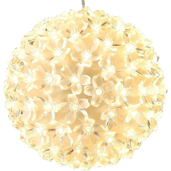 100 LED Lyskule Varmt Hvit Julepyntkule Julelys Julekule Ca. 15 cm (LGL)