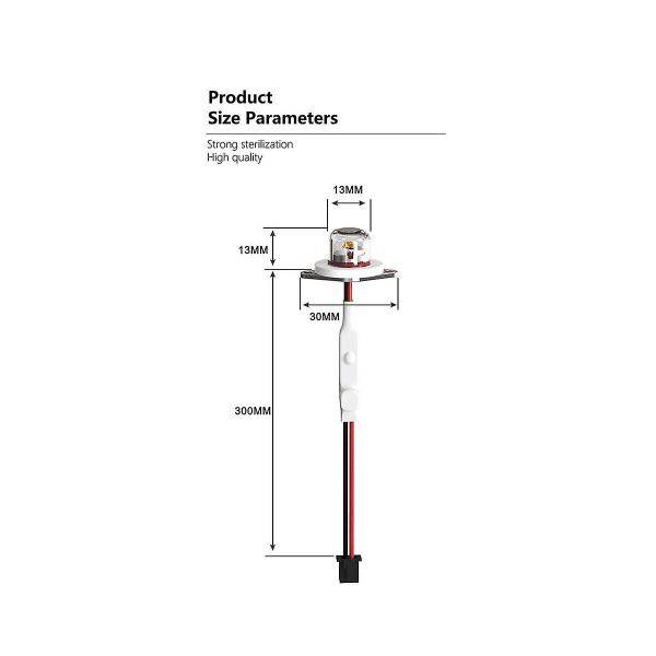 Dc12-24v Uvc 270-280nm Ultraviolett Vattenrenare Sterilisering Husdjur Vatten Dispenser Luftfuktare Led [LGL]