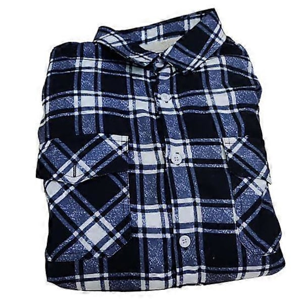 Herre Efterår Vinter Jakke Plaid Print Revers Blød Plys Lommer Enkeltknappet Løs Fortykkede Lange Ærmer Casual Mellemlang Herre Frakke LGL black M