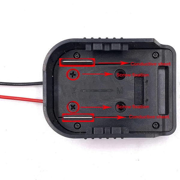 Adapter egnet til MAKITA & BOSCH 18V Batteri Strøm Mount Connector Adapter (LGL)