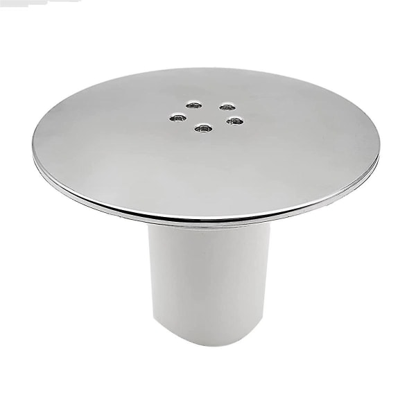 Bruseafløbsdæksel, bruseafløbshulsdæksel 90 mm/115 mm afløbsudskiftningshul forkromet finish februar3