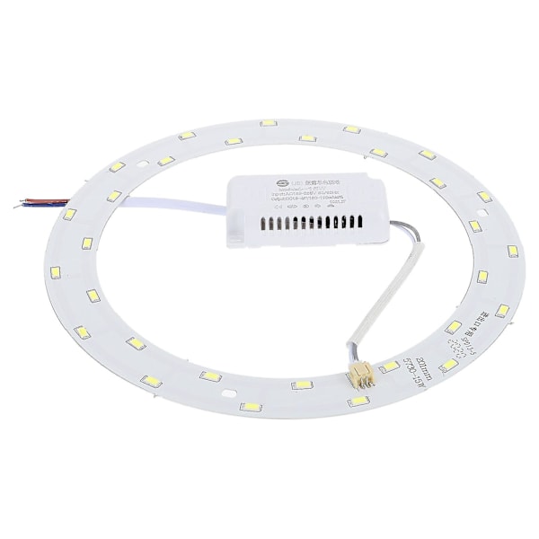 15W 220V-240V SMD 5730 30-LED magneettinen pyöreä LED-paneelivalaisin LED-kattovalaisin (kirkkaan valkoinen valo) White 20.00X20.00X0.10CM