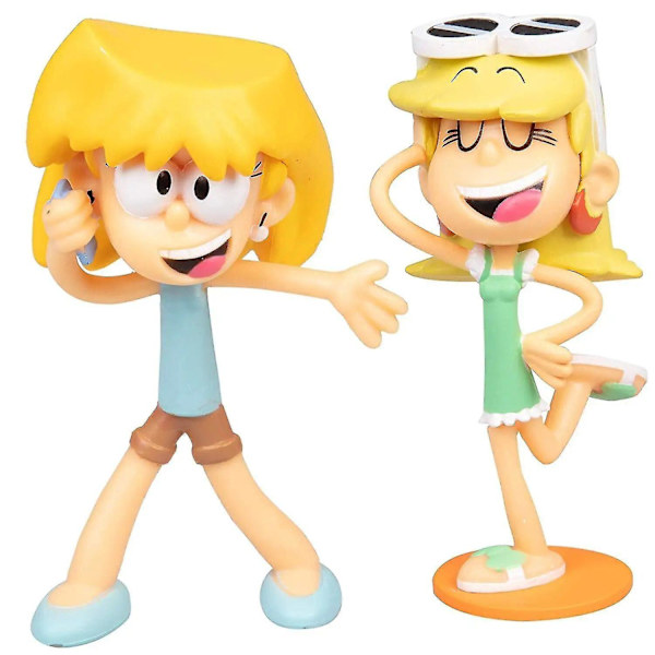 Loud House Actionfigur-leksaker 8 st/set Lincoln Clyde Lori Lily Leni Lucy Lisa Luna Figurleksaker för barn Julklapp no box