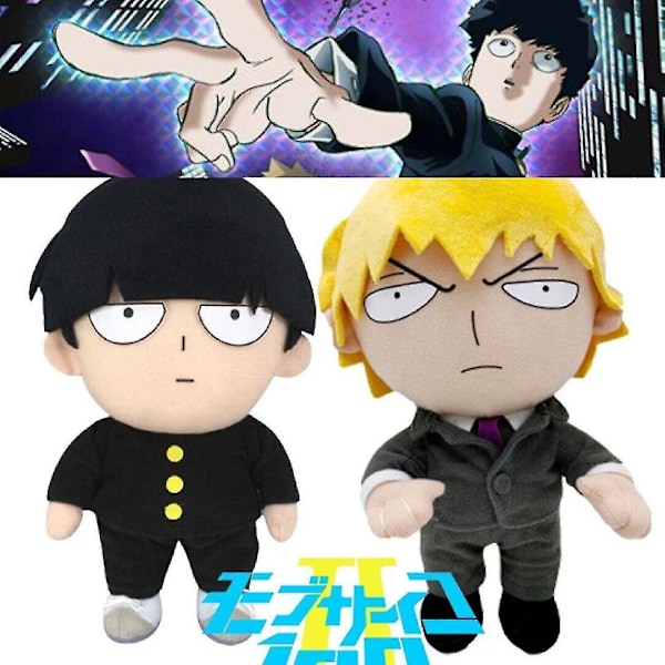 Mob Psycho 100 Reigen Arataka Plys Legetøj Dukke Børn Jule Fødselsdag Gave Samleobjekt [GGL] Yellow