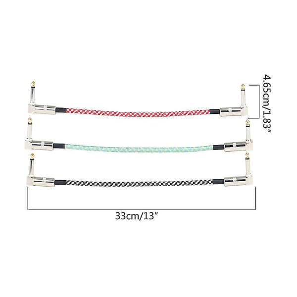 Vinkel Gitar Patch Kabel Plugg Profesjonelle Patch Kabler For Gitarpedaler (LGL)