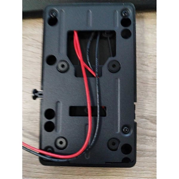 V Mount Batteriplate V-Lock Mount Batteriplate for V-formet Batteri Strømforsyning Splitter DSLR Kameraer Videokameraer LGL Black