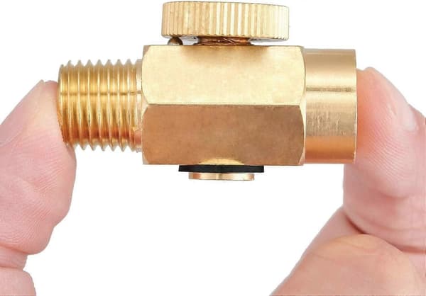 1/4\" NPT Hann x Hunn Luftstrømskontrollventil Lufttrykkskompressor Kontrollverktøy (LGL)