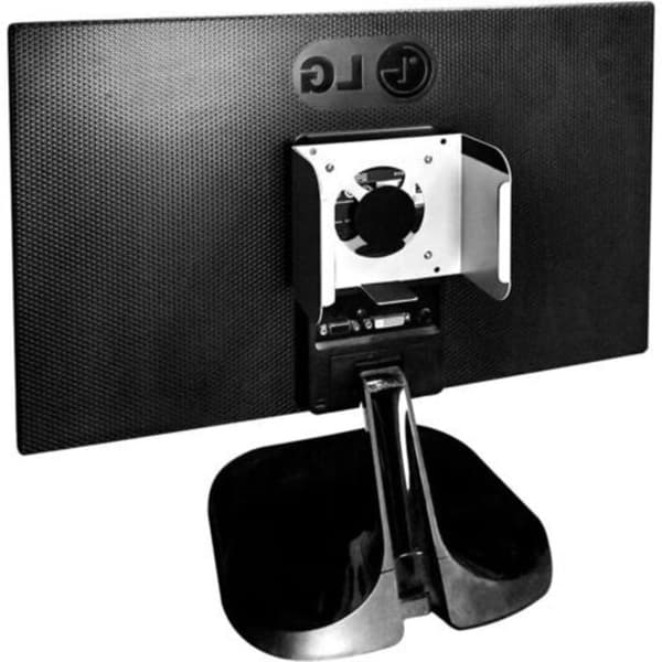 Aluminiumstativ til Apple Mac Mini M4/M4 Pro 2024, Mac Mini M4, stativ med ventilation og varmeafledning, 3-i-1 monteringstilbehør til Mac M (LGL)