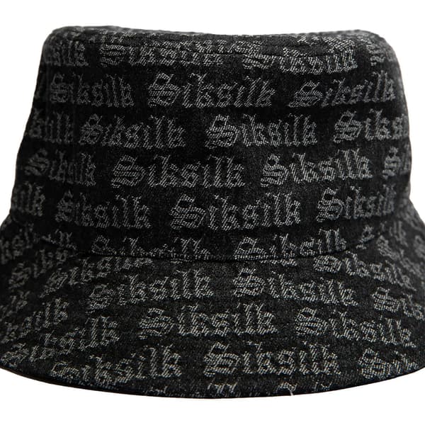 Jacquard Denim Bøttehatt (LGL) Black M-L